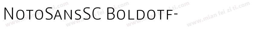 NotoSansSC Boldotf字体转换